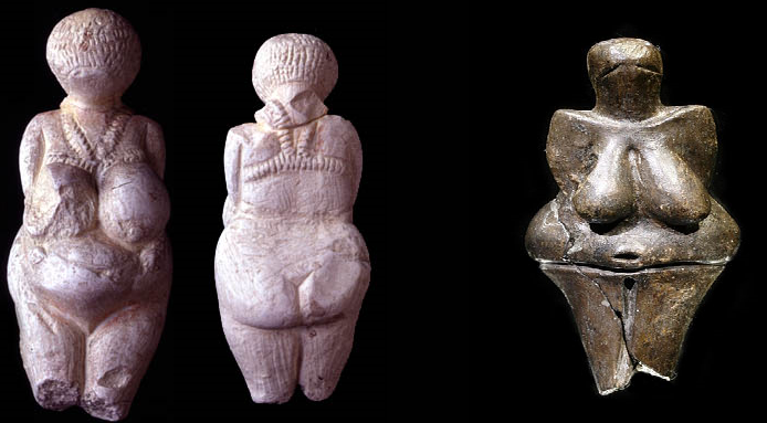 Venus de Dolni Vestonice (izquierda) y Venus de Konstienski (derecha)