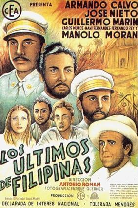 Cartel de la película original de "Los últimos de Filipinas" estrenada en 1945