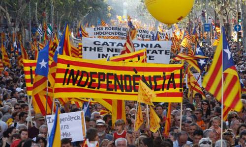 Manifestación del 11 de septiembre de 2012 en Barcelona