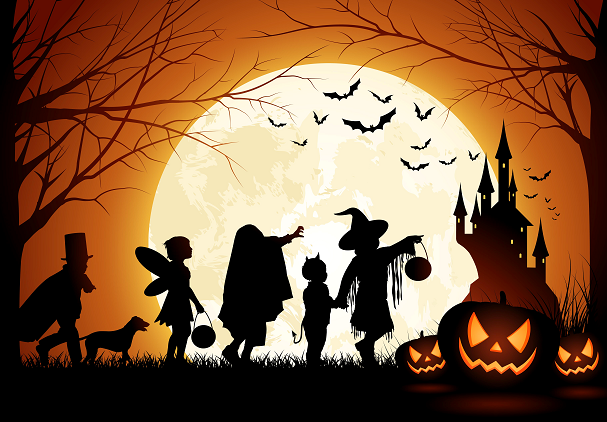 Ilustración promocional del Halloween actual