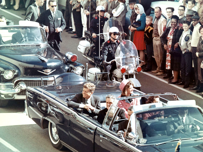 Fotografía de Kennedy minutos antes de su asesinato