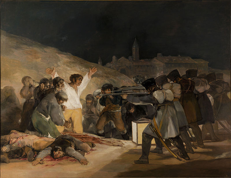 "Fusilamientos del 3 de mayo", cuadro de Francisco de Goya (1814)
