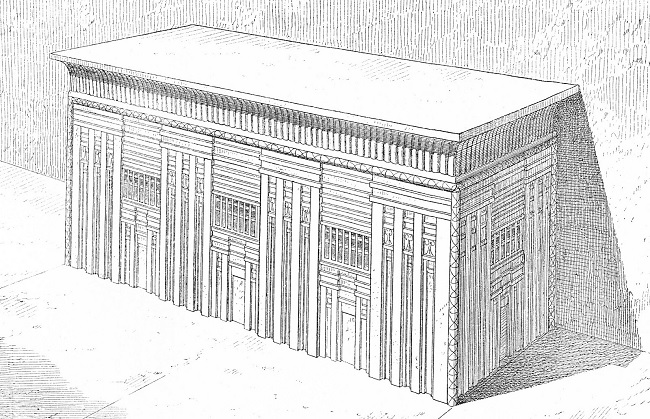 Grabado del sarcófago de Menkaure
