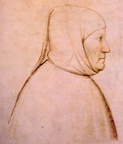 Retrato de Francesco Petrarca, hecho por Altichiero, 1370-1380