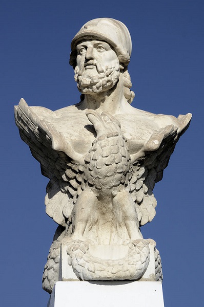 Busto atribuido a Cimón de Atenas en la isla de Chipre