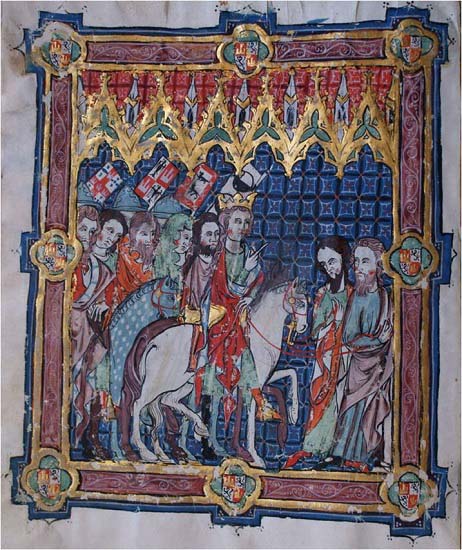Alfonso XI de Castilla representado en el Libro de la Coronación de los Reyes de Castilla
