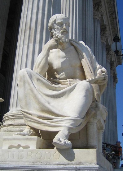 Estatua de Herodoto en el Parlamento de Viena