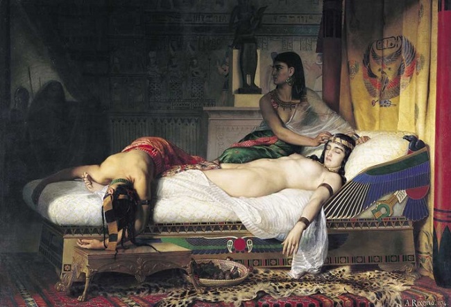 La muerte de Cleopatra de Jean André Rixens 1874