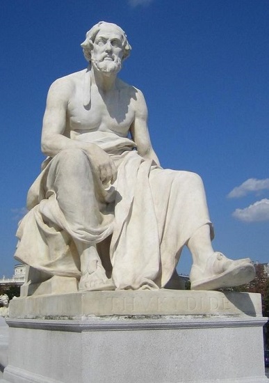 Estatua de Tucídides en el Parlamento de Viena