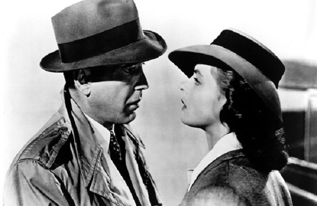 Humphrey Bogart e Ingrid Bergman en "Casablanca"