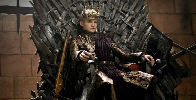 El rey Joffrey Baratheon en Juego de Tronos