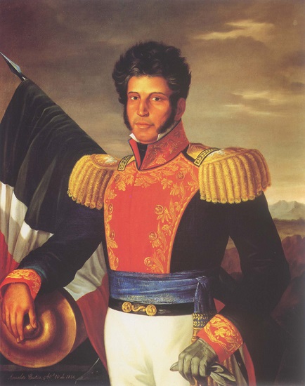 Retrato de Vicente Guerrero hecho sobre 1850