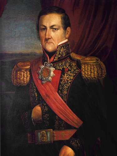 Juan Manuel de Rosas hacia 1850