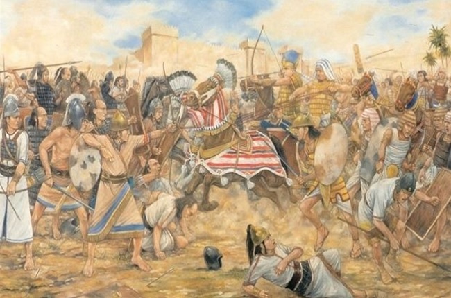 Batalla de Megiddo entre Egipto y el Reino de Judá año 609 a.C., durante el Egipto saíta (Alchetron)