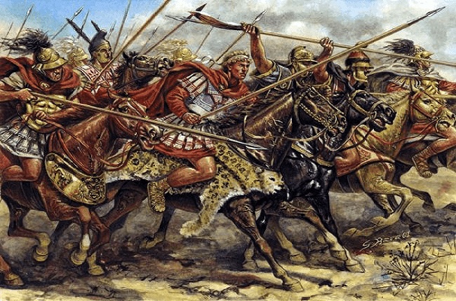 Otra ilustración sobre la batalla de Issos 333 aC Arrecaballo