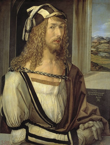 Autorretrato de Alberto Durero, fechado hacia 1498