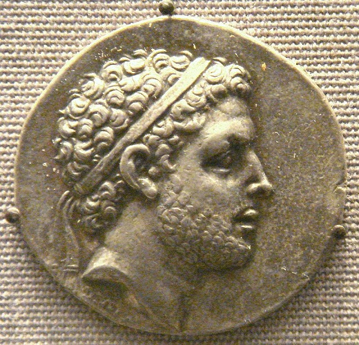 Un tetradracma con la efigie del rey Perseo de Macedonia, derrotado en la batalla de Pidna
