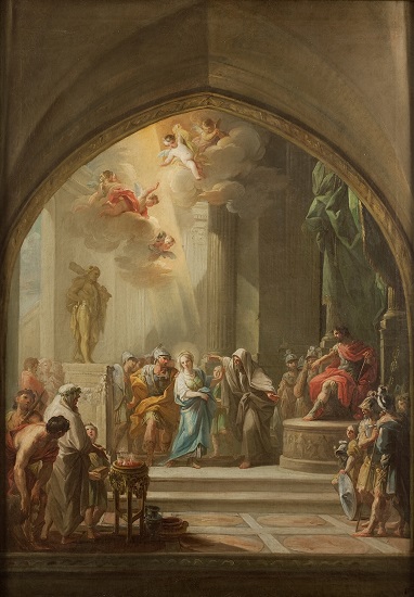 Santa Leocadia ante el pretor, obra de Mariano Maella de finales del siglo XVIII sobre este cargo del cursus honorum