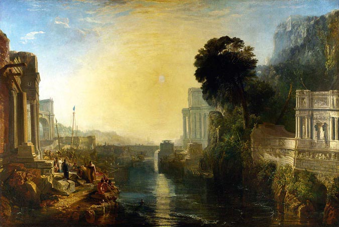 "Dido construye Cartago", obra del pintor inglés William Turner realizada en 1815