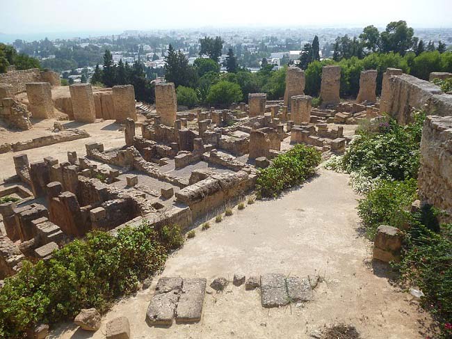 Estado actual del yacimiento arqueológico de Cartago, zona natal de los Bárquidas