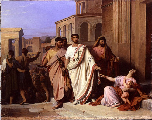 Cayo Graco según una pintura de mediados del siglo XIX realizada por Pierre-Nicolas Brisset