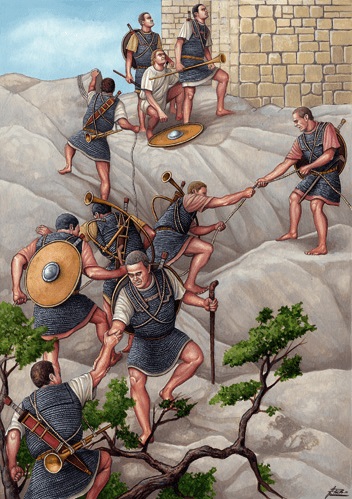 Legionarios romanos al final de la guerra de Yugurta