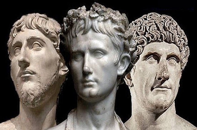 Los integrantes del Segundo Triunvirato romano