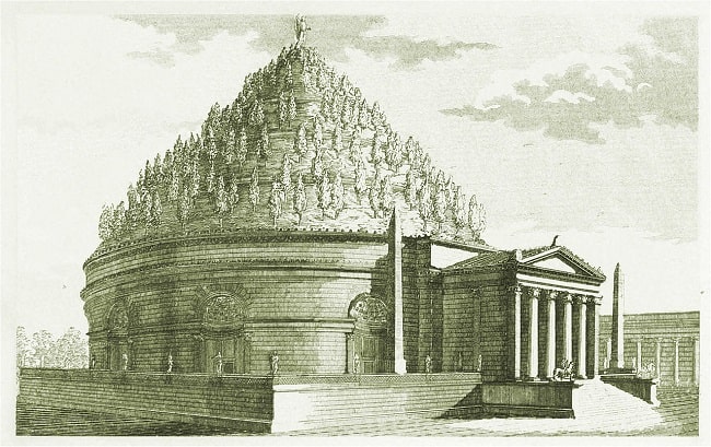 Reconstrucción hipotética del Mausoleo de Augusto