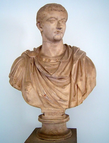 Busto de Tiberio Claudio Nerón conservado en Sicilia