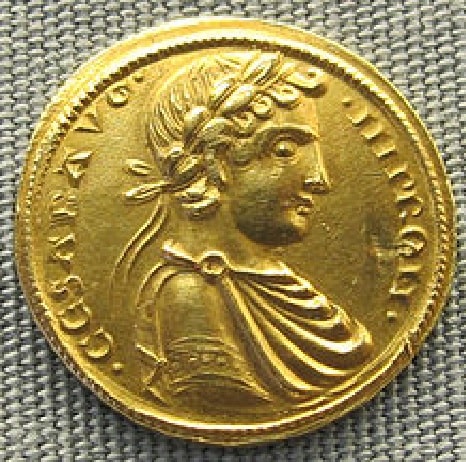 Moneda de oro de Federico II, rey de Sicilia