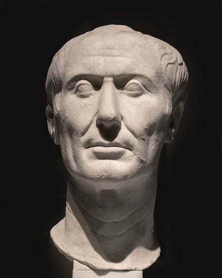 Busto de Julio César, protagonista de la obra de Patricia Southern, conservado en el Museo Arqueológico de Turín