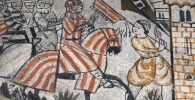 Entrada de Jaime I, de la monarquía aragonesa, a Valencia en 1238 según las pinturas del Castillo Caltravo de Alcañiz