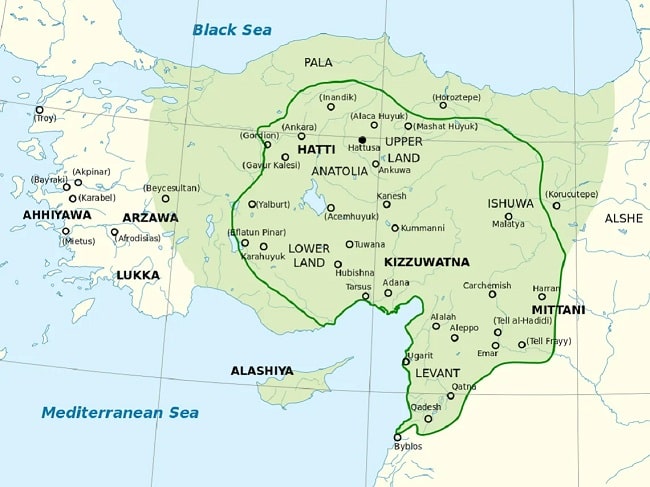 Extensión del imperio hitita