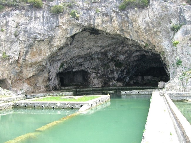 Vista exterior actual de la gruta de Sperlonga