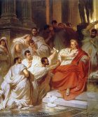 Muerte de César, obra hecha por Carl Theodor von Piloty en 1865