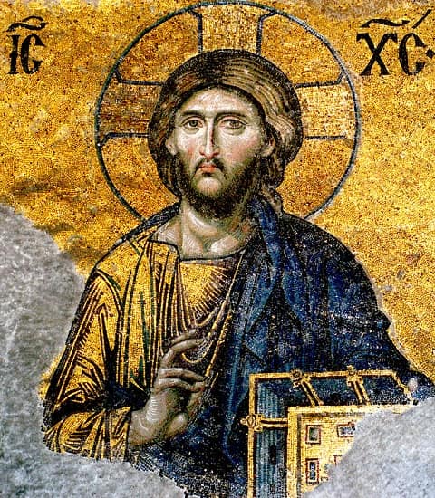 Pantocrátor de la iglesia bizantina de Santa Sofía hecho en el siglo XIII