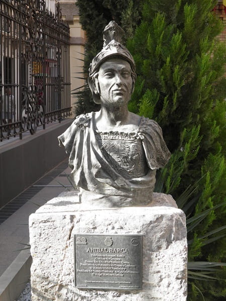 Busto de Aníbal Barca en Cartagena