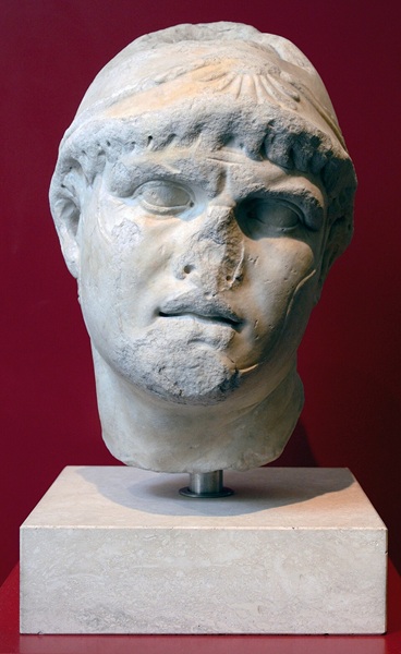 Busto del rey Filipo V, protagonista de la primera guerra macedónica, en el Palazzo Massimo de Roma