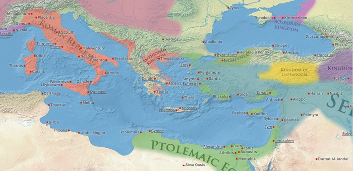 Macedonia en el mundo griego durante el 200 a.C.